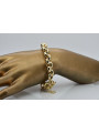 Bracelet femme moderne en ancre en or jaune 14 carats cb009y