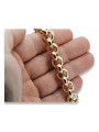 Bracelet femme moderne en ancre en or jaune 14 carats cb009y