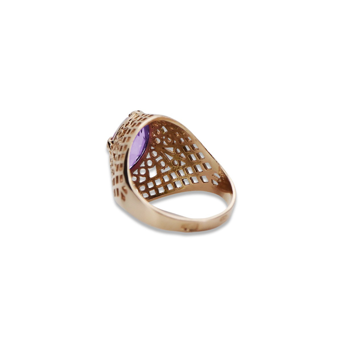 Russe soviétique rose 14k 585 or Alexandrite Rubis Émeraude Saphir Zircon bague vrc030