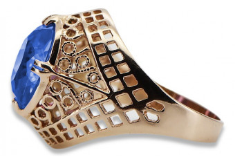 Inel sovietic rusesc din aur 585 trandafir 14k alexandrit rubin smarald safir zircon vrc030