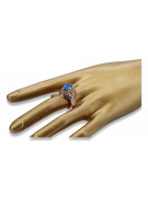 Russische sowjetische Rose 14 Karat 585 Gold Alexandrit Rubin Smaragd Saphir Zirkon Ring vrc030