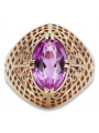 Russe soviétique rose 14k 585 or Alexandrite Rubis Émeraude Saphir Zircon bague vrc030