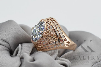 Zirkon Eleganz Ring in Originales Vintage-Roségold aus 14 Karat vrc031 Vintage vrc030