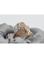 Russische sowjetische Rose 14 Karat 585 Gold Alexandrit Rubin Smaragd Saphir Zirkon Ring vrc030