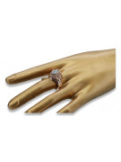 Russische sowjetische Rose 14 Karat 585 Gold Alexandrit Rubin Smaragd Saphir Zirkon Ring vrc030