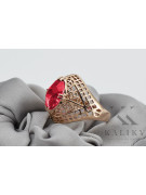 Russische sowjetische Rose 14 Karat 585 Gold Alexandrit Rubin Smaragd Saphir Zirkon Ring vrc030