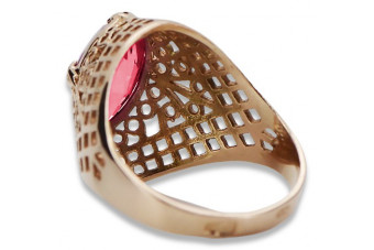 Inel sovietic rusesc din aur 585 trandafir 14k alexandrit rubin smarald safir zircon vrc030