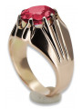 Russische sowjetische Rose 14 Karat 585 Gold Alexandrit Rubin Smaragd Saphir Zirkon Ring vrc016