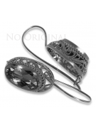 Boucles d'oreilles en argent sterling 925 vintage, Réglag. vec023s