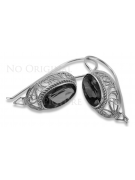 Boucles d'oreilles en argent sterling 925 vintage, Réglag. vec023s