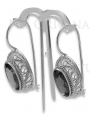 Boucles d'oreilles en argent sterling 925 vintage, Réglag. vec023s