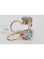 Rose Gold Plated Sterling Silver Zirco Earrings vec196rp