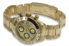 Sleek 14k Yellow Gold Men's Geneve Watch mw041y&mbw017y