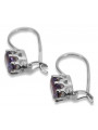 Boucles d'oreilles en argent sterling 925, Alexandrite vec196s