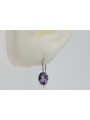 Sterling Silver 925, Alexandrite Drop Earrings vec196s