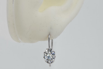 Sterling Silver 925, Zirco Vintage Gemstone Necklace vec196s