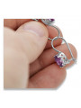 925 Sterling Silber Amethyst Ohrringe vec196s