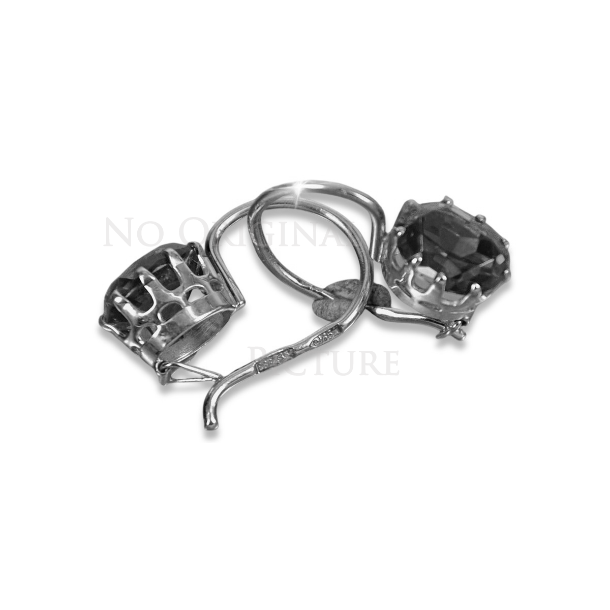 Boucles d'oreilles en Argent Sterling 925 Vintage, Réglag vec196s