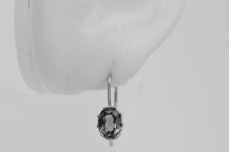 Boucles d'oreilles en Argent Sterling 925 Vintage, Réglag vec196s