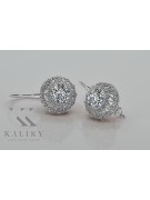 Boucles d'oreilles en argent sterling 925, Zircone vec002s