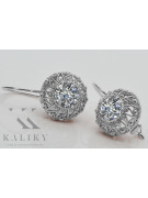 Boucles d'oreilles en argent sterling 925, Zircone vec002s