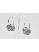 Boucles d'oreilles en argent sterling 925, Zircone vec002s