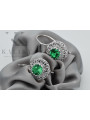 Pendientes de Plata 925 con Esmeralda. vec002s