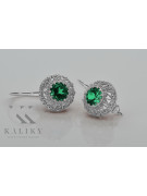 Sterling Silver 925 Emerald Drop Earrings vec002s