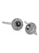 Boucles d'oreilles en argent sterling 925, Réglage Russe Soviétique vec002s