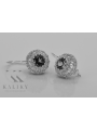 Boucles d'oreilles en argent sterling 925, Réglage Russe Soviétique vec002s