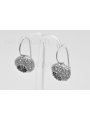 Boucles d'oreilles en argent sterling 925, Réglage Russe Soviétique vec002s