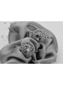 "Boucles d'oreilles vintage en or rose 14 carats 585, style soviétique russe vec002" style vec002