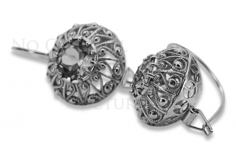 "Boucles d'oreilles vintage en or rose 14 carats 585, style soviétique russe vec002" style vec002