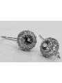 "Boucles d'oreilles vintage en or rose 14 carats 585, style soviétique russe vec002" style vec002