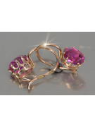 "Originales Vintage-Roségold 14k Amethyst Ohrringe" vec196 vec196