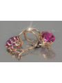 "Originales Vintage-Roségold 14k Amethyst Ohrringe" vec196 vec196