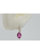 "Originales Vintage-Roségold 14k Amethyst Ohrringe" vec196 vec196