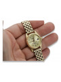 Goldene Herrenuhr Geneve ★ zlotychlopak.pl ★ Gold Reinheit 585 333 Niedriger Preis!