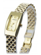 Złoty 14k 585 Lady Geneve zegarek na rękę lw090y&lbw004y