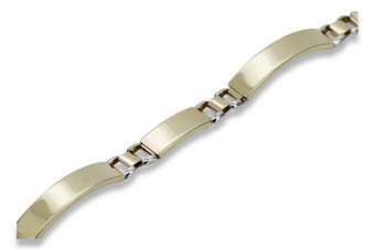 Yellow rose gold bracelet ★ russiangold.com ★ Gold 585 333 Low price