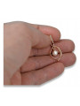 "Perla Clásica en Colgante de Oro Rosa Antiguo 14k" vppr002 vppr002