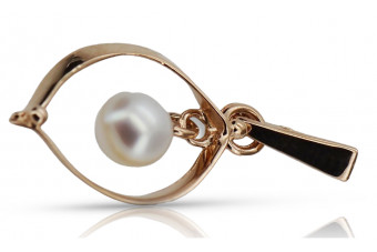 "Perla Clásica en Colgante de Oro Rosa Antiguo 14k" vppr002 vppr002