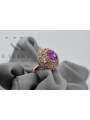 Russische sowjetische Rose 14 Karat 585 Gold Alexandrit Rubin Smaragd Saphir Zirkon Ring vrc059