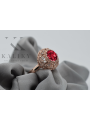 Russische sowjetische Rose 14 Karat 585 Gold Alexandrit Rubin Smaragd Saphir Zirkon Ring vrc059