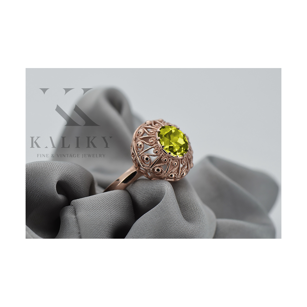 Russische sowjetische Rose 14k 585 Gold Alexandrit Rubin Smaragd Saphir Zirkon Ring vrc059