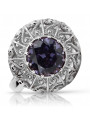 Rose soviétique russe 14k 585 or Alexandrite Ruby Emerald Sapphire Zircon ring vrc059