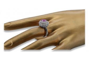 Sterling Silver 925 Amethyst Statement Ring vrc059s