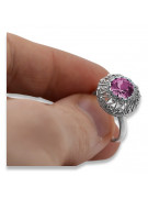 Russian Soviet rose 14k 585 gold Alexandrite Ruby Emerald Sapphire Zircon ring  vrc059