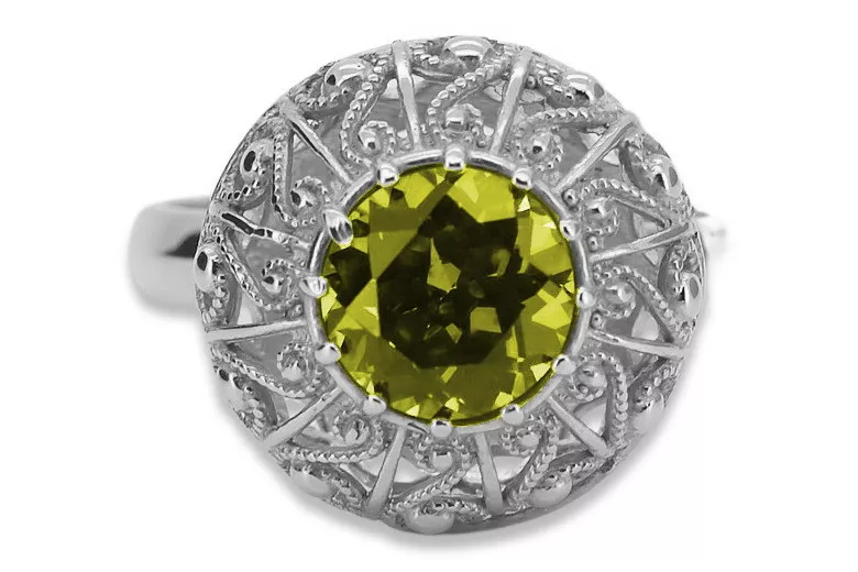 Inel sovietic rusesc din aur 585 trandafir 14k alexandrit rubin smarald safir zircon vrc059