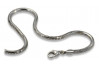 Łańcuszek złoty biały 14k wężowy Tondo cc020w